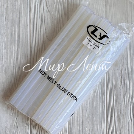 Термоклей 11 мм (Тайвань), 27 см, упаковка 1 кг (35 шт.)