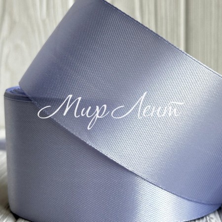 Атлас 5 см, світло-блакитно-ліловий, рулон 33 м