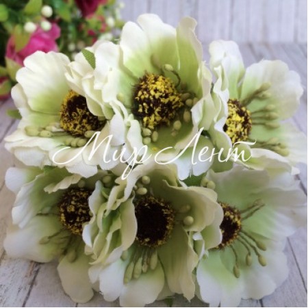 Мак, 4 см, молочно-салатовый, упаковка 60 шт.