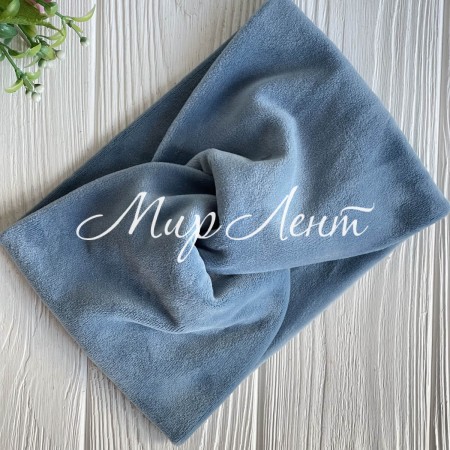 Повязка спорт велюр широкая, 14 см, бирюзовый, шт.