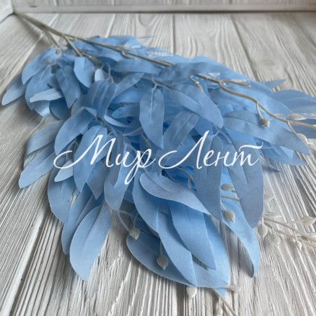 Гілка рускуса декоративна, 58 см, блакитна, шт.