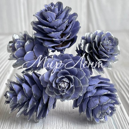 Веточка хмели, 2,5х12 см, лиловий, упаковка 60 шт.