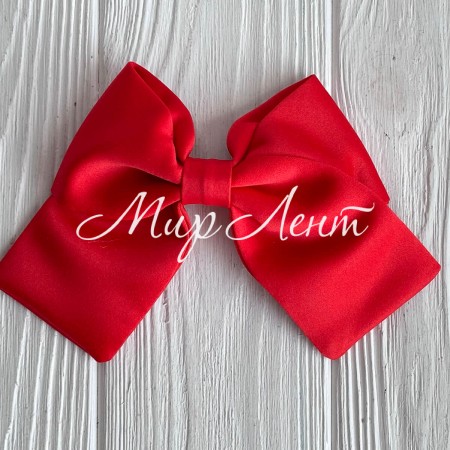 Атласный бант (с уточкой), 12х11 см, красный, шт.