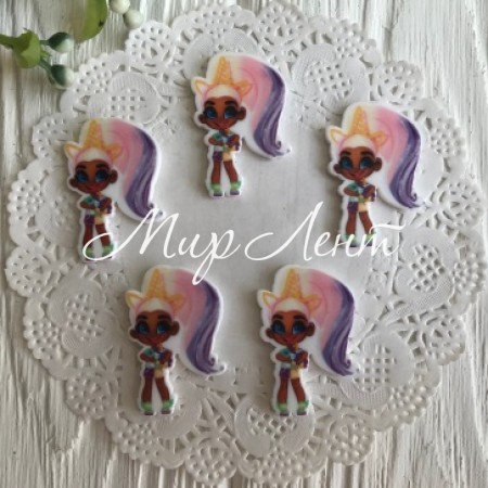 Кабошон Hairdorables, 3,5 см, з морозивом, упаковка 25 шт.