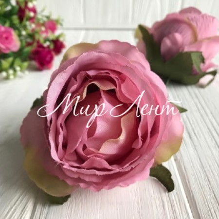 Бутон розы 9 см, пудровый, упаковка 50 шт.