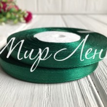 Атлас 0,6 см, темно-зеленый, рулон 33 м