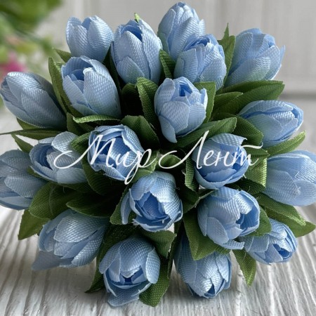 Пролісок, 2 см, світло-блакитний, пучок з 20 квіточок