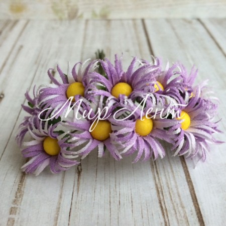 Ромашка рваная, 2,5 см, лиловая, упаковка 120 шт.