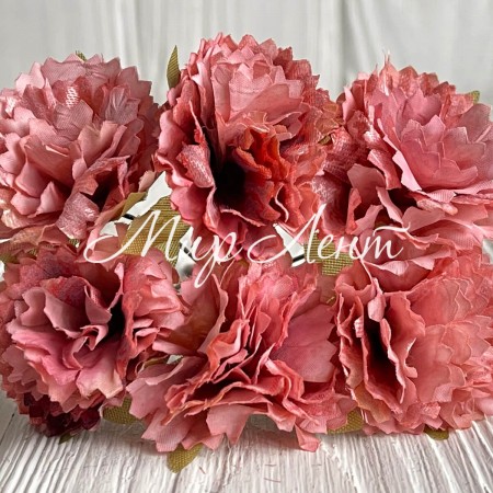 Василек на веточке, 4х11 см, кораллово-пудровый, упаковка 48 шт.