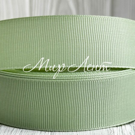 Репс 2,5 см, пастельно-зеленый (Seafoam Green), рулон 23 м