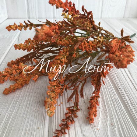 Ветка кувшинки, 37 см, ярко-оранжевый, 1 шт.