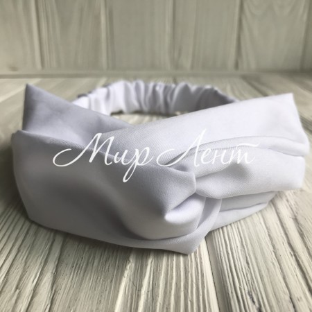 Повязка-переплет тканевая однотонная, 25 см, белый, шт.