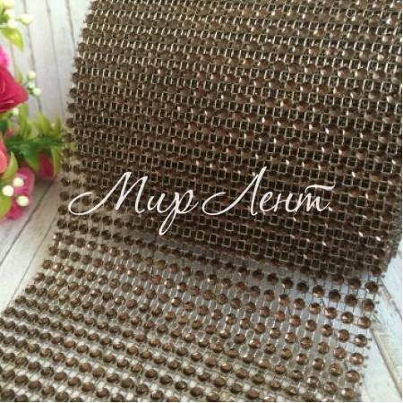 Шина, 11,5 см, коричневая, катушка 9 м