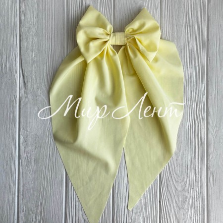 Бант хустина софт великий, 14х35 см, світло-жовтий, шт.